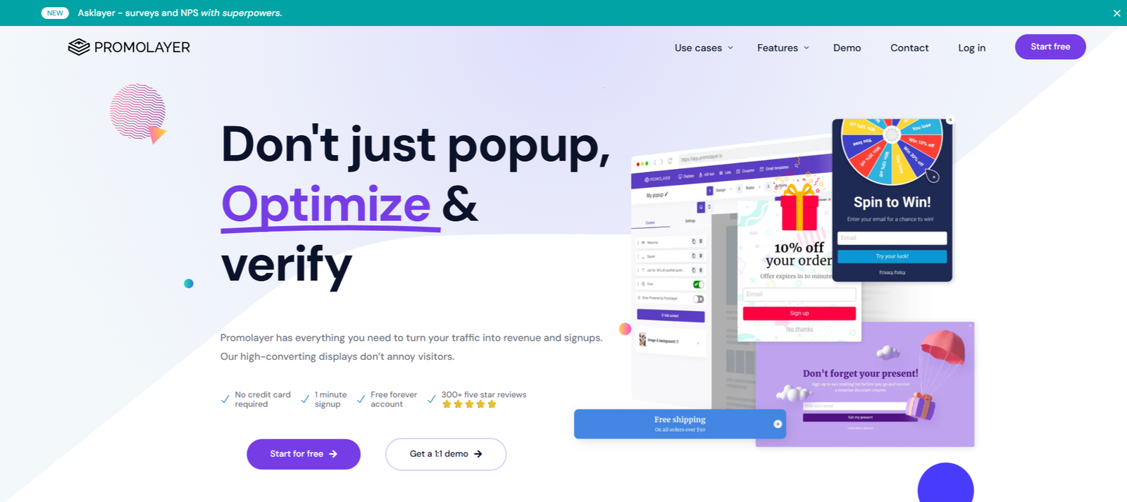 Conversion focused marketing website